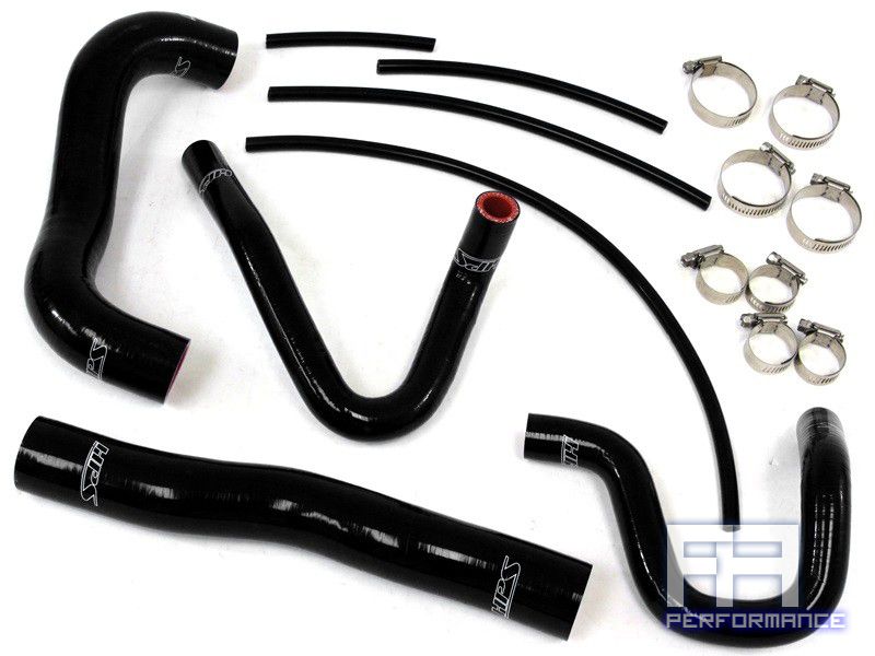 HPS Silicone Radiator+Heater Hose Kit for 13-14 Genesis Coupe 2.0L Turbo - Black