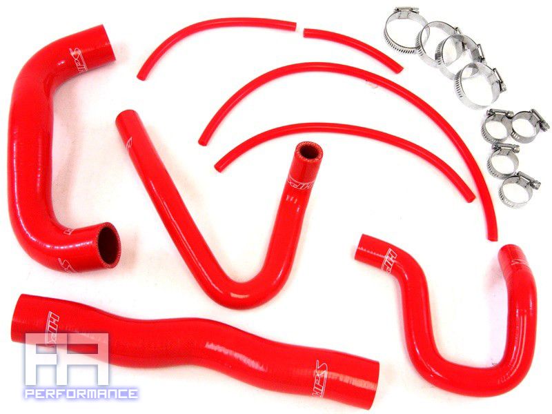 HPS Silicone Radiator+Heater Hose Kit for 13-14 Genesis Coupe 2.0L 2.0 Turbo Red
