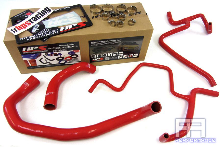 HPS Silicone Radiator Hose Kit For 06-10 Charger 05-08 Magnum R/T 5.7L V8 Red