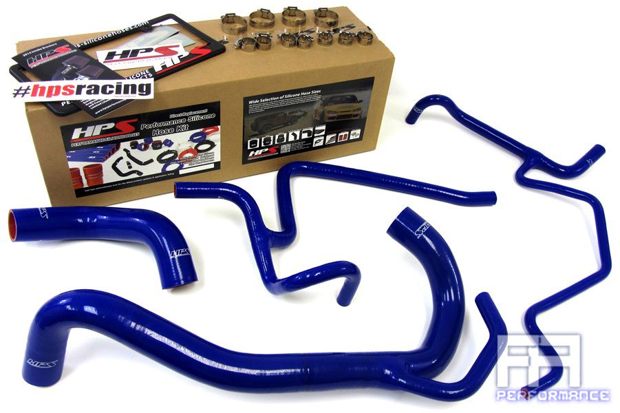 HPS Silicone Radiator Hose For 12-13 300C Charger 11-13 Challenger 6.4L V8 Blue