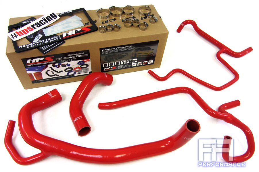 HPS Silicone Radiator Hose For 12-13 300C Charger 11-13 Challenger 6.4L V8 Red