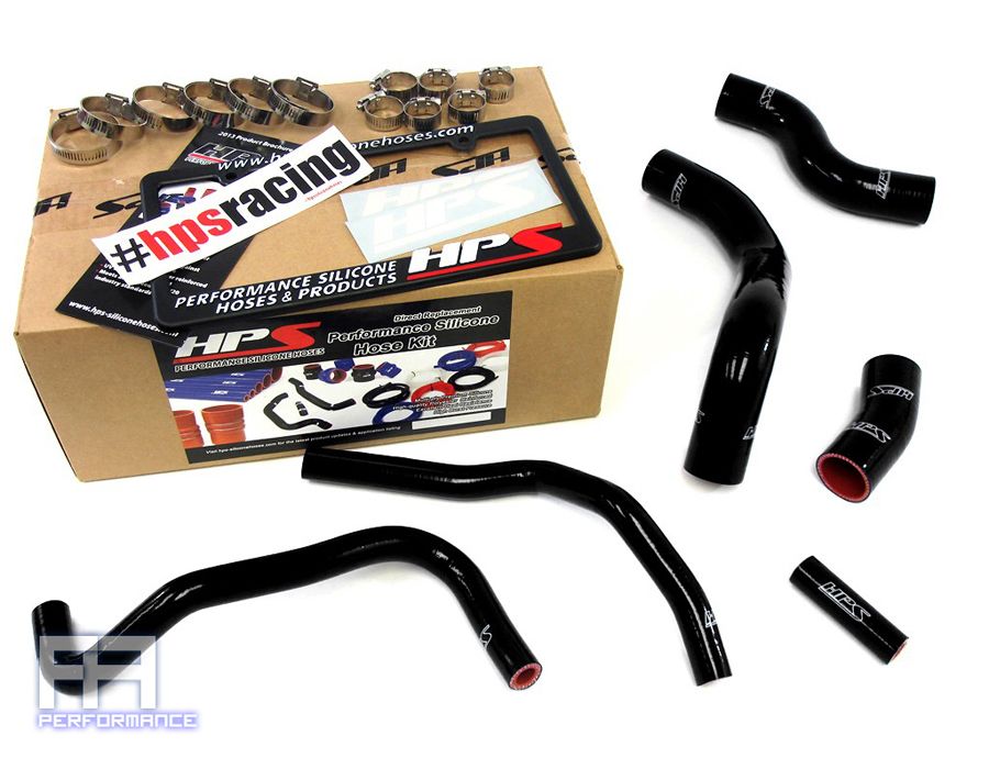 HPS Silicone Radiator Heater Hose Kit For 86 FRS BRZ 2.0L 4UGSE FA20 13-14 Black