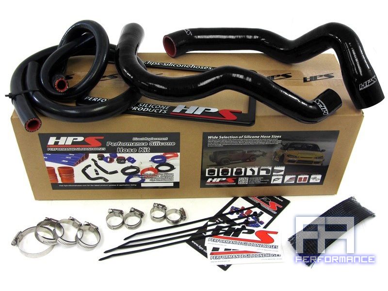 HPS Silicone Radiator+Heater Hose Kit for 91-01 Jeep Cherokee XJ 4.0L 4.0 Black