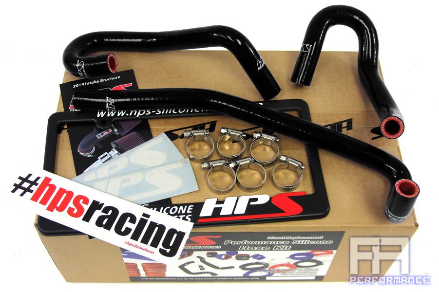 HPS Silicone Heater Hose Kit For Toyota 00-06 Tundra Sequoia V8 4.7L LHD - Black