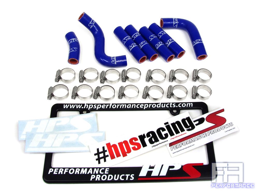 HPS Silicone Pesky Heater Hose Kit For 96-97 LX450 92-98 Land Cruiser 4.5L Blue