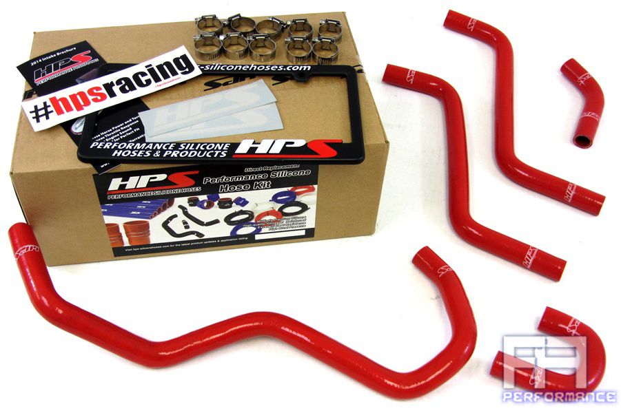 HPS Silicone Radiator Coolant Hose For 04-07 Yamaha YXR450 YXR660 Rhino - Red