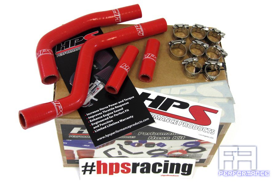 HPS Reinforced Silicone Radiator Coolant Hose Kit For 02-12 Yamaha YZ125 - Red