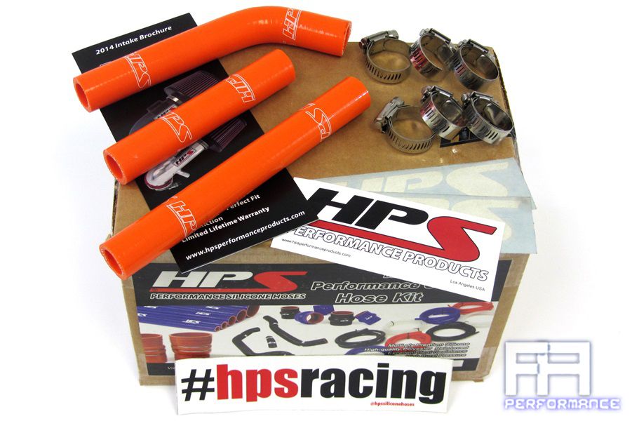 HPS Silicone Radiator Coolant Hose Kit For 07-10 KTM 125SX 144SX 150SX - Orange