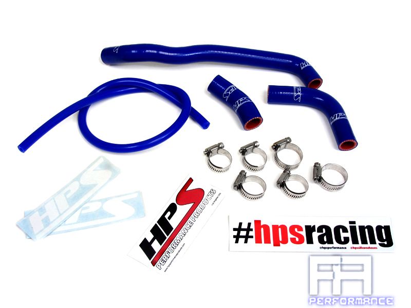 HPS Silicone Radiator Silicone Hose Kit For 00-17 Suzuki DRZ400S DRZ400SM Blue