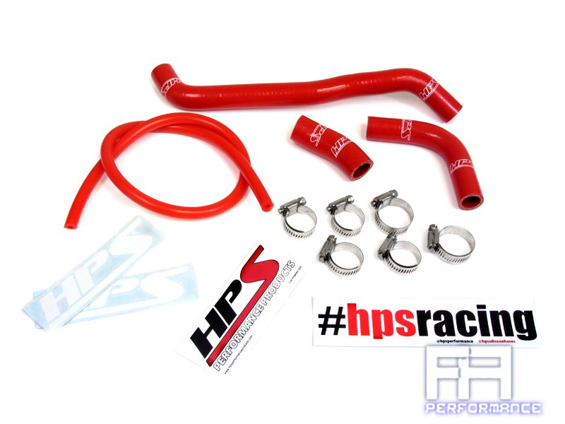HPS Silicone Radiator Silicone Hose Kit For 00-17 Suzuki DRZ400S DRZ400SM - Red