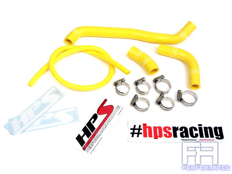 HPS Silicone Radiator Silicone Hose Kit For 00-17 Suzuki DRZ400S DRZ400SM Yellow