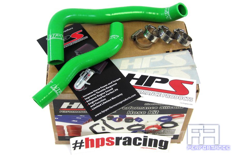 HPS Silicone Radiator Hose For 03-07 Kawasaki KFX400 03-08 Suzuki LTZ400 - Green