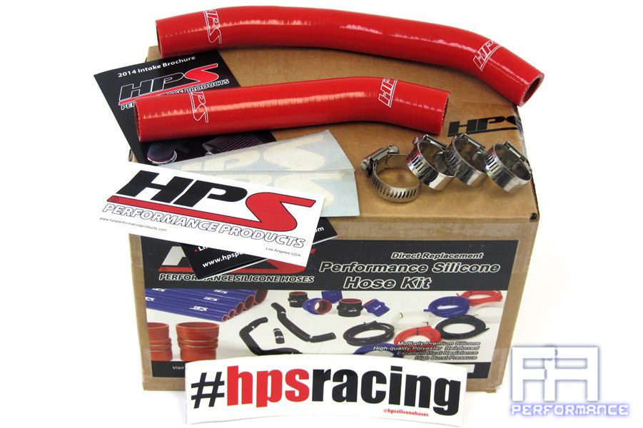 HPS Reinforced Silicone Radiator Coolant Hose Kit For 06-10 Suzuki LTR450 - Red