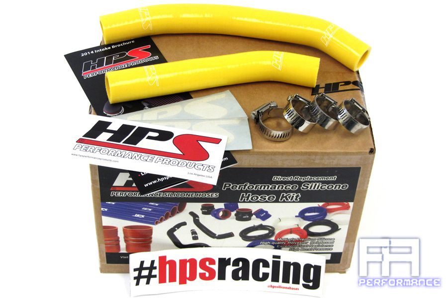 HPS Reinforced Silicone Radiator Coolant Hose Kit For 06-10 Suzuki LTR450 Yellow