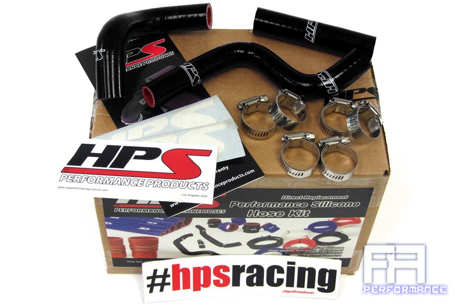 HPS Silicone Radiator Coolant Hose Kit For 98-12 Kawasaki KX80 KX85 KX100 Black