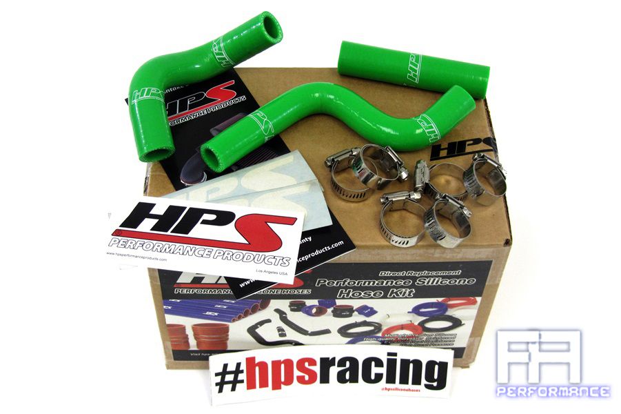 HPS Silicone Radiator Coolant Hose Kit For 98-12 Kawasaki KX80 KX85 KX100 Green