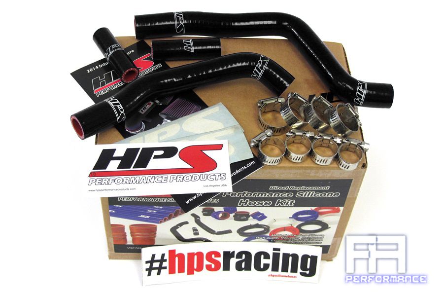 HPS Reinforced Silicone Radiator Coolant Hose Kit For 05-11 Kawasaki KX125 Black