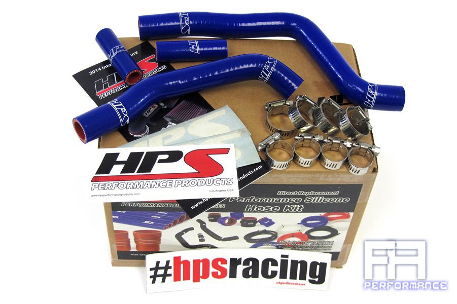 HPS Reinforced Silicone Radiator Coolant Hose Kit For 05-11 Kawasaki KX125 Blue