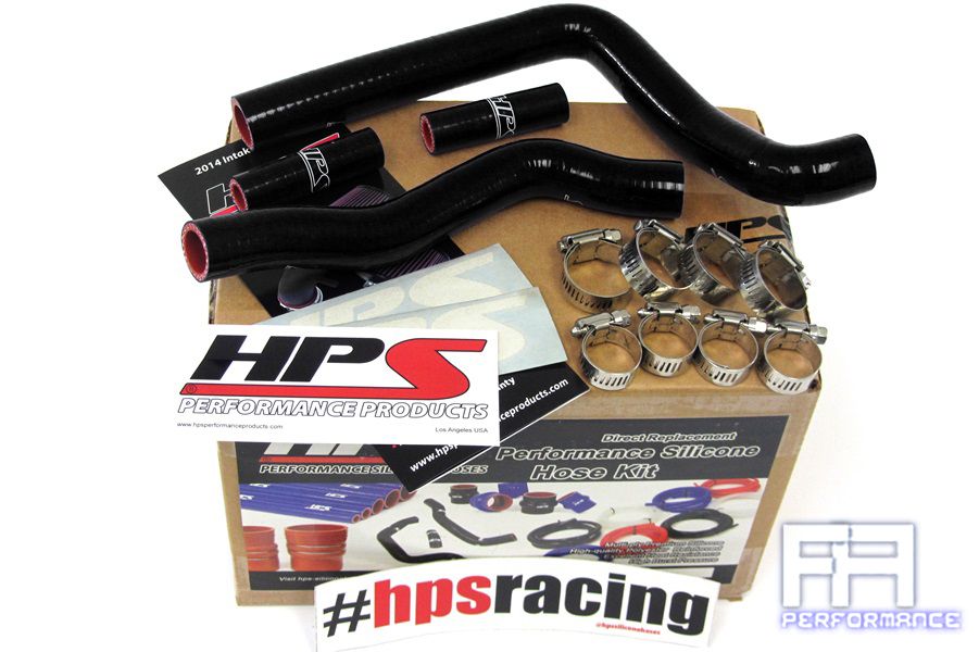 HPS Reinforced Silicone Radiator Coolant Hose Kit For 08-12 Kawasaki KX250 Black