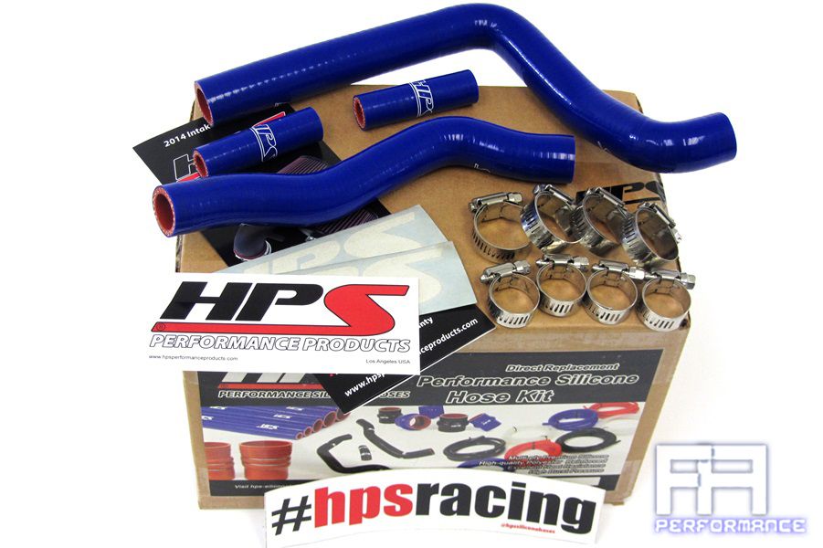 HPS Reinforced Silicone Radiator Coolant Hose Kit For 08-12 Kawasaki KX250 Blue