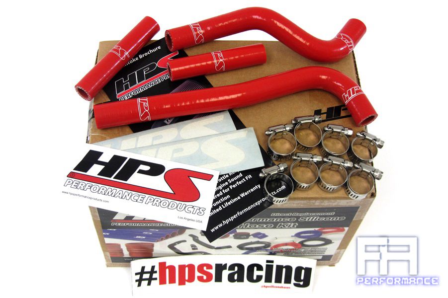 HPS Reinforced Silicone Radiator Coolant Hose Kit For Honda 07-12 CRF150R Red