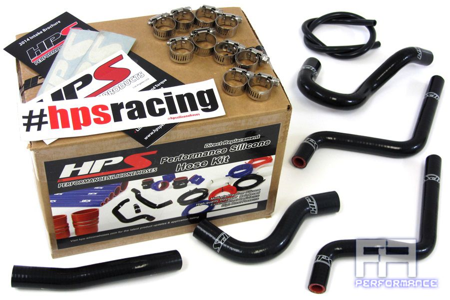 HPS Reinforced Silicone Radiator Coolant Hose Kit For Honda 03-04 CR125R Black