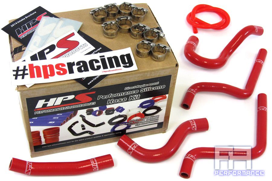HPS Reinforced Silicone Radiator Coolant Hose Kit For Honda 03-04 CR125R Red