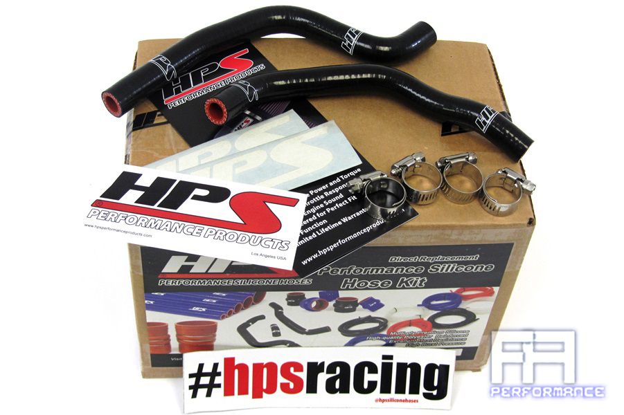 HPS Reinforced Silicone Radiator Coolant Hose Kit For Honda 96-99 CR80R Black