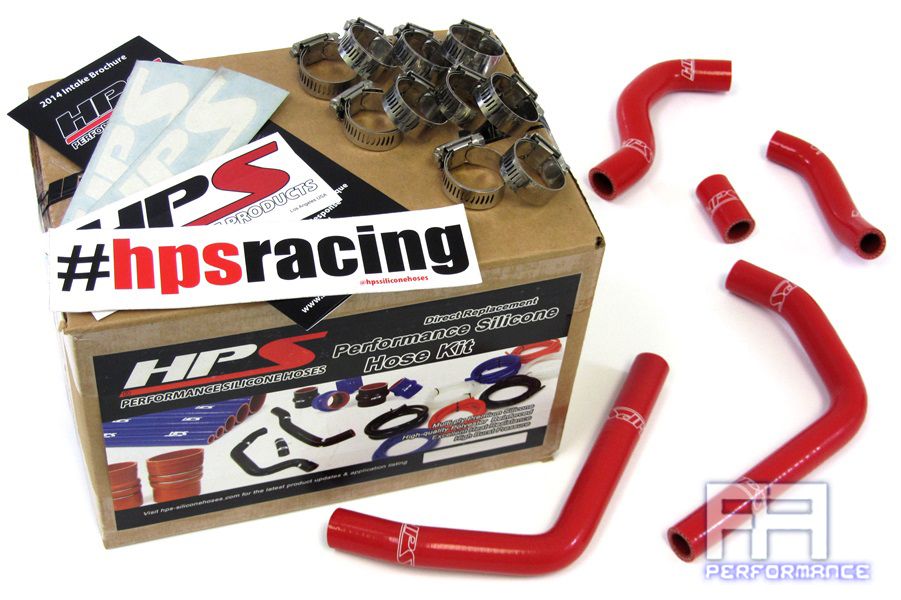 HPS Reinforced Silicone Radiator Coolant Hose Kit For Honda 05-12 CR125R Red