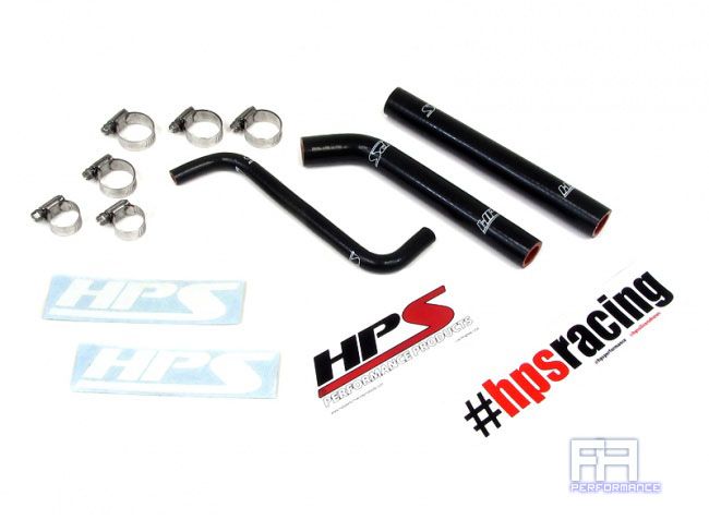 HPS Reinforced Silicone Radiator Coolant Hose Kit For Honda 04-09 TRX450R Black