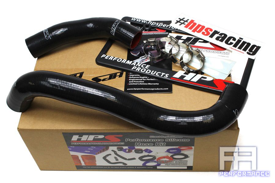 HPS Silicone Radiator Coolant Hose For 89-92 RX7 RX-7 FC3S Turbo NA 1.3L Black