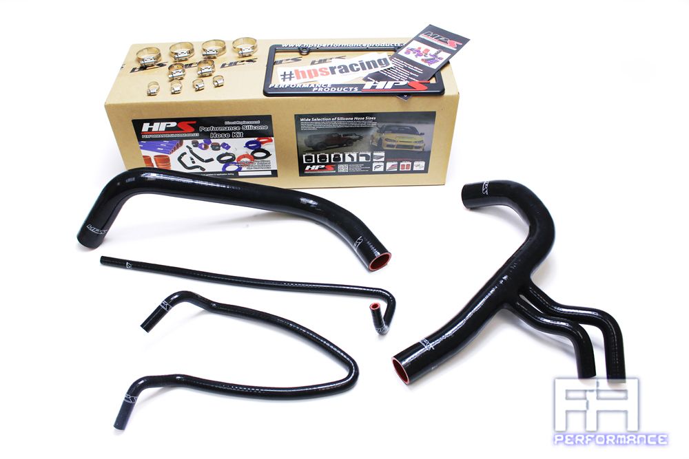 HPS Silicone Radiator Coolant Hose Kit For 11-14 F150 Ecoboost 3.5 V6 3.7 Black