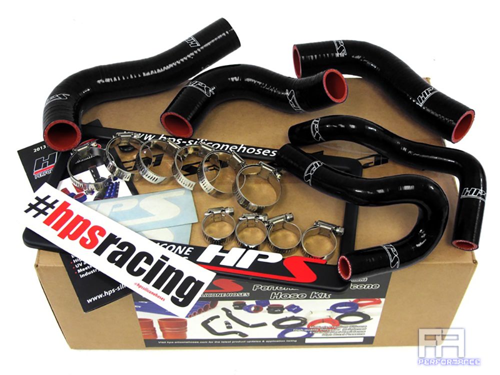 HPS Silicone Radiator Coolant + Heater Hose For 90-93 Miata MX5 MX-5 1.6L Black