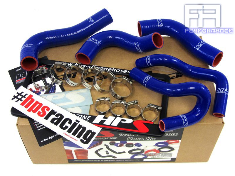 HPS Silicone Radiator Hose + Heater Hose For Mazda 90-93 MX5 MX-5 Miata 1.6 Blue