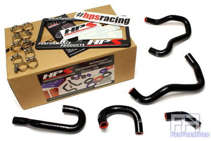 HPS Reinforced Silicone Heater Hose Kit For 06-09 S2000 AP2 LHD *By Wire* Black