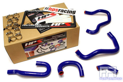 HPS Reinforced Silicone Heater Hose Kit For 06-09 S2000 AP2 LHD *By Wire* Blue