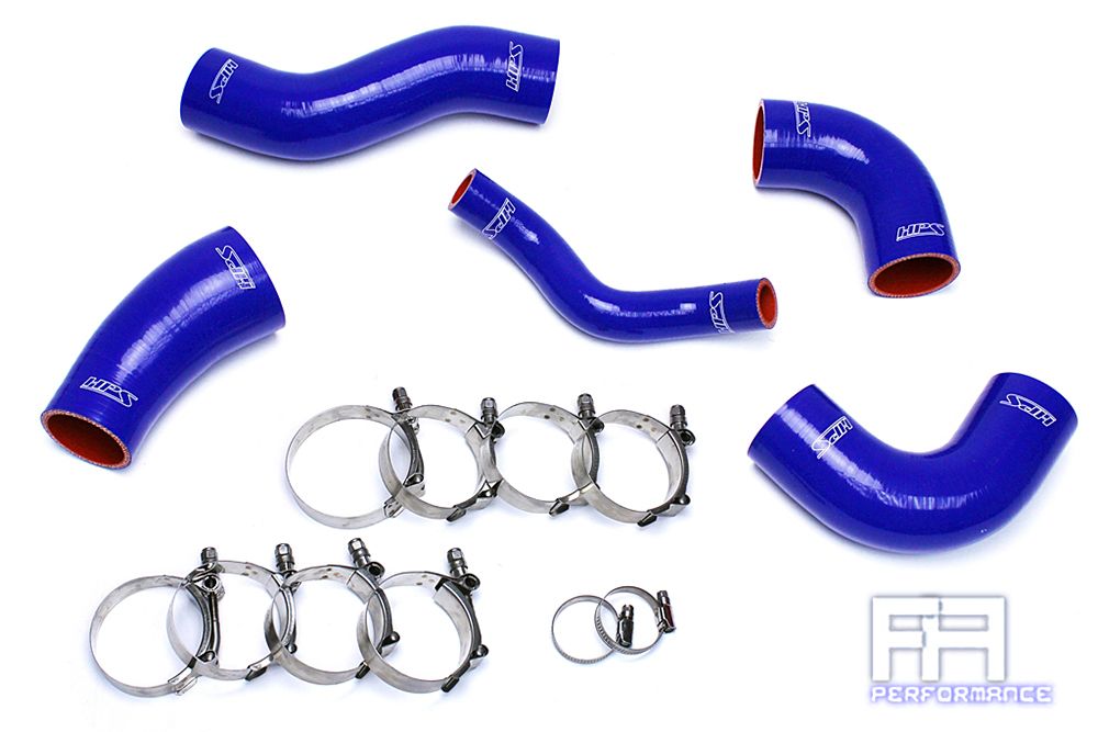 HPS Silicone Intercooler Hose Kit For 11-15 Optima 11-14 Sonata 2.0L Turbo Blue