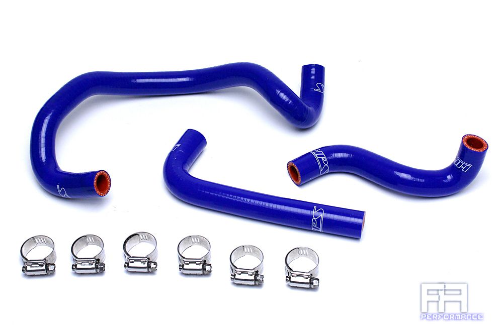 HPS Silicone Heater Coolant Hose Kit For Mazda 86-92 RX7 FC3S Turbo LHD Blue