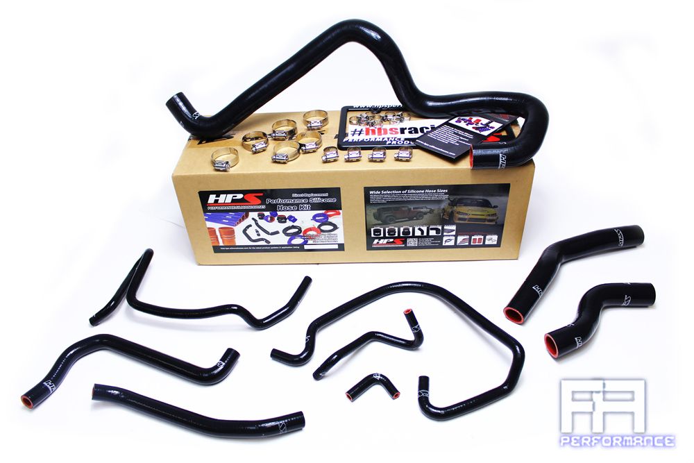 HPS Silicone Radiator Coolant Hose Kit For Mazda 06-14 MX56 MX-5 Miata 2.0 Black
