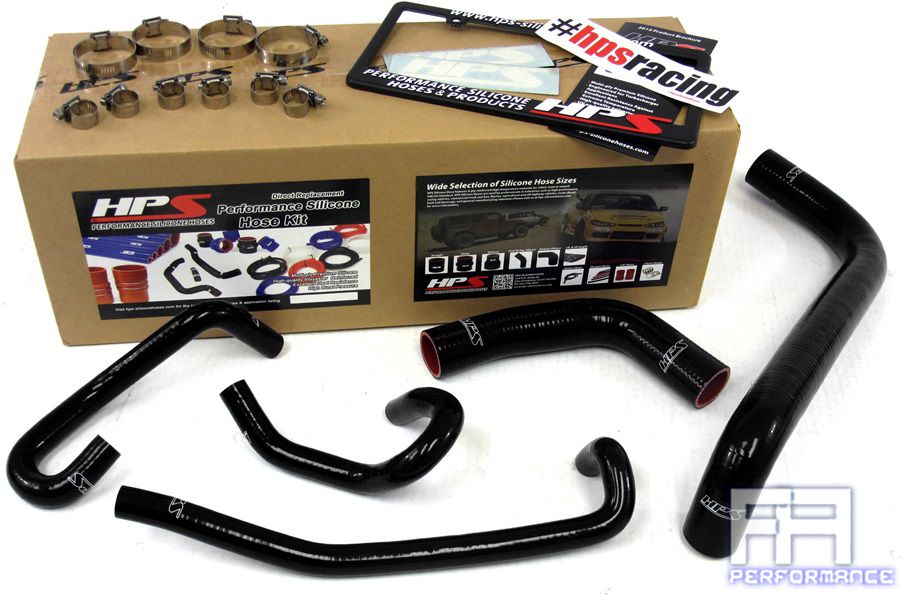 HPS Silicone Radiator+Heater Hose For 99-03 Tundra 01-03 Sequoia 4.7L LHD Black