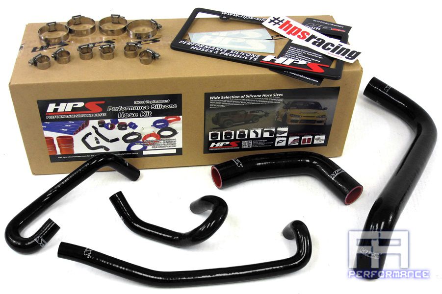 HPS Silicone Radiator+Heater Hose Kit For 04-06 Sequoia Tundra 4.7L V8 LHD Black