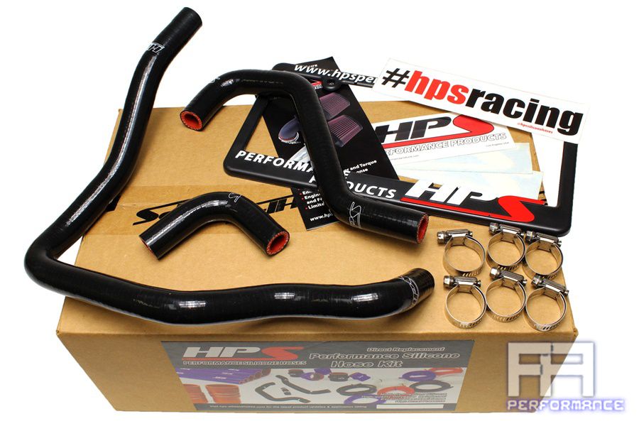 HPS Silicone Heater Hose For 85-95 4Runner Pickup 22R-E Non Turbo EFI LHD Black