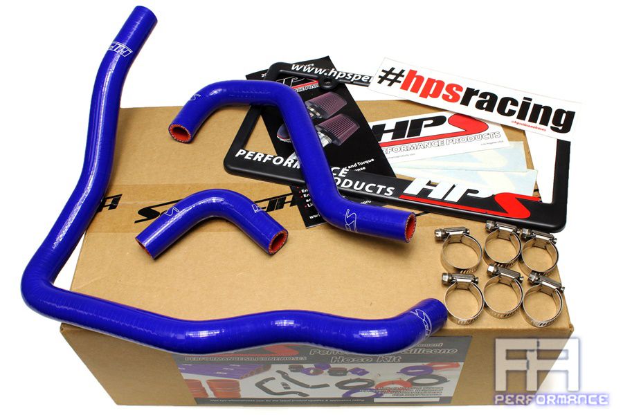 HPS Silicone Heater Hose For 85-95 4Runner Pickup 22R-E Non Turbo EFI LHD Blue