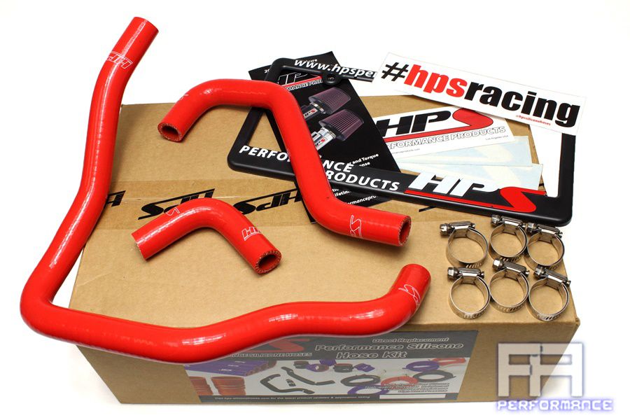 HPS Silicone Heater Hose For 85-95 4Runner Pickup 22R-E Non Turbo EFI LHD Red