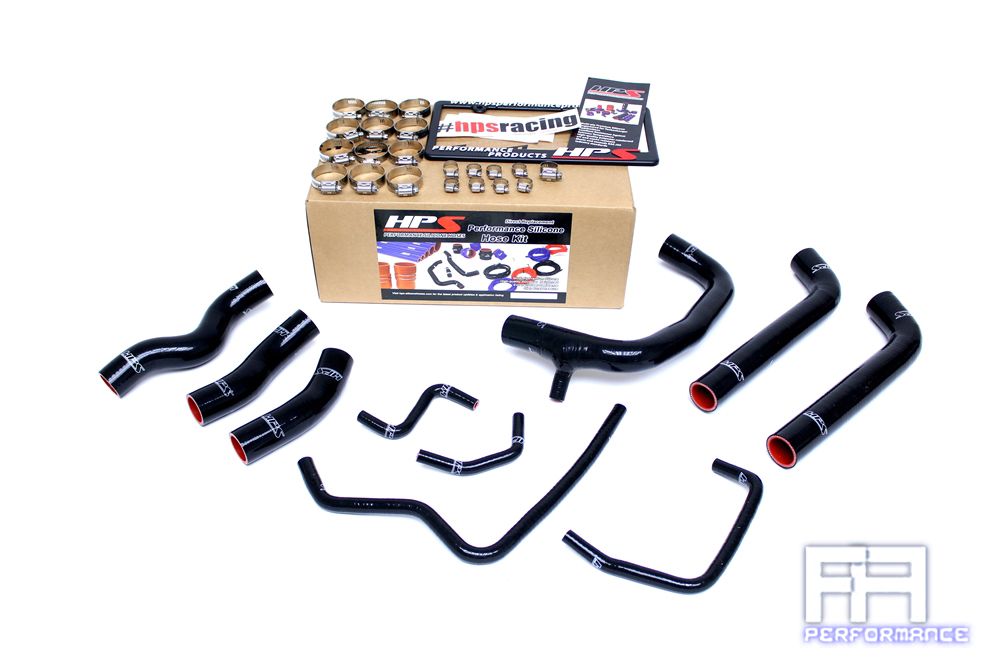 HPS Silicone Radiator Coolant Hose Kit For Toyota 00-05 MRS MR2 Spyder 1.8 Black