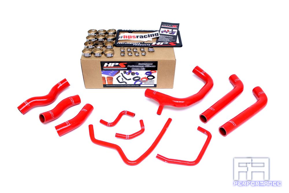 HPS Silicone Radiator Coolant Hose Kit For Toyota 00-05 MRS MR2 Spyder 1.8L Red