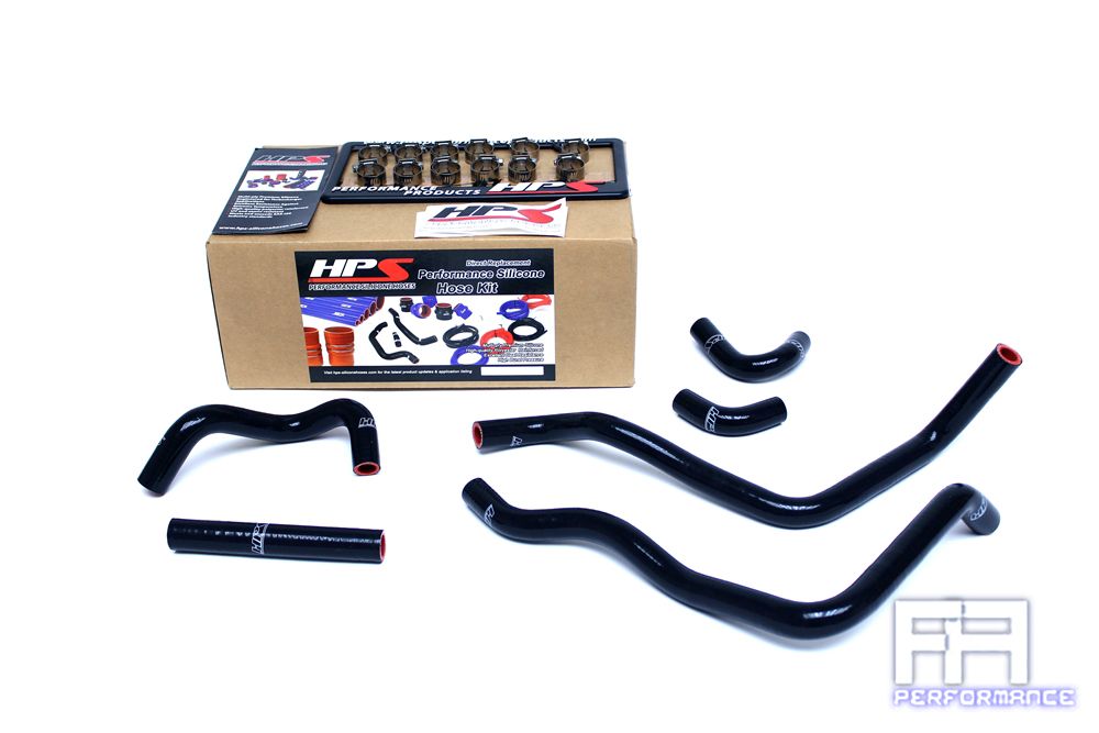 HPS Silicone Heater Coolant Hose Kit For Toyota 00-05 MRS MR2 Spyder 1.8L Black