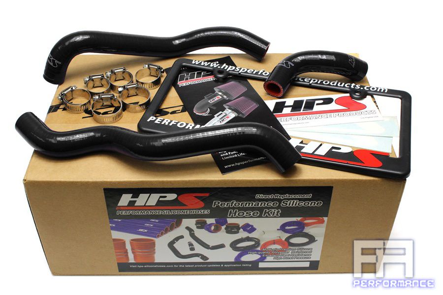 HPS Reinforced Silicone Heater Hose Kit For 03-06 350Z 3.5L V6 VQ35de LHD Black