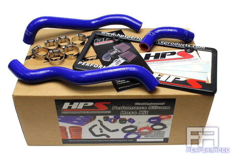 HPS Reinforced Silicone Heater Hose kit For 03-06 350Z 3.5L V6 VQ35de LHD Blue