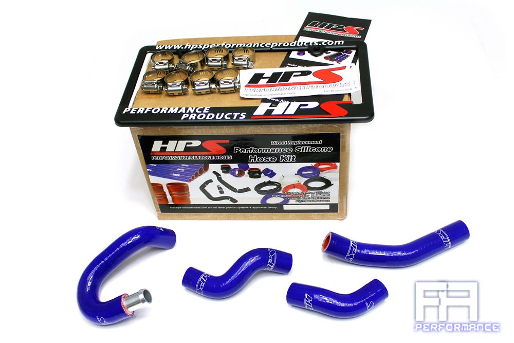 HPS Silicone Heater Coolant Hose Kit For 07-08 350Z Z33 3.5 3.5L V6 VQ35HR Blue
